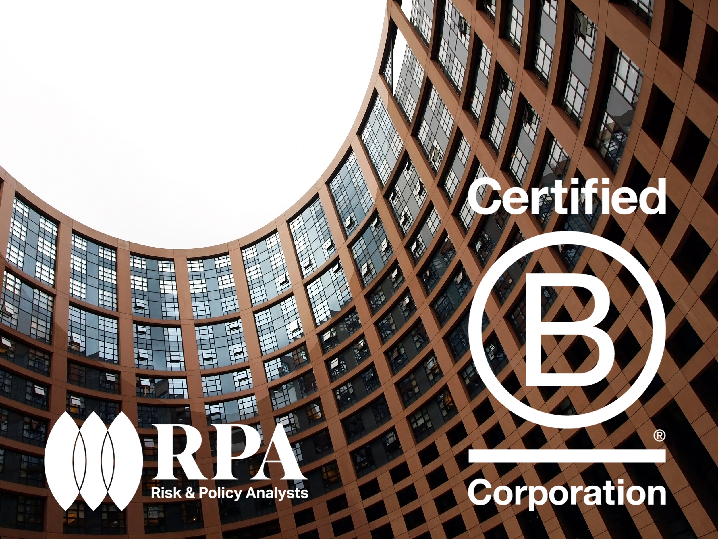 Risk & Policy Analysts B Corp logos